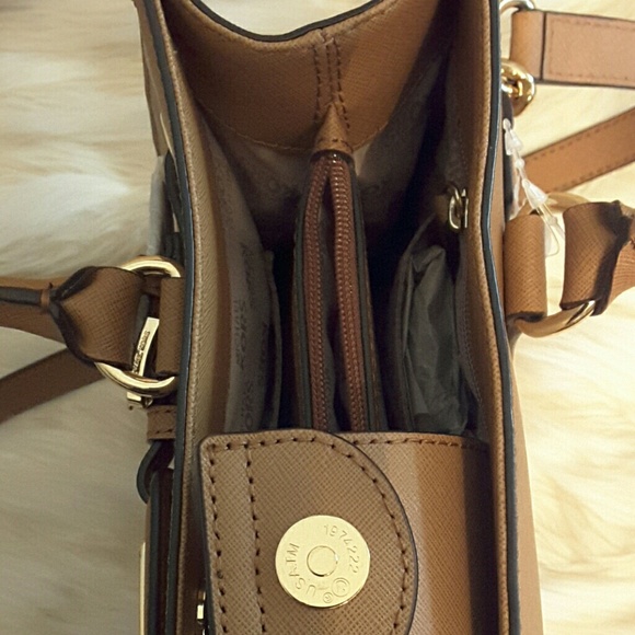 Michael kors Hamilton EW Satchel Leather brown - Picture 3 of 7